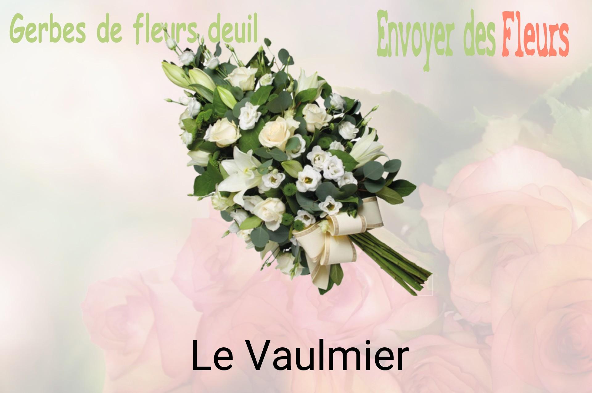 Gerbe de fleurs de deuil livrée à Le Vaulmier